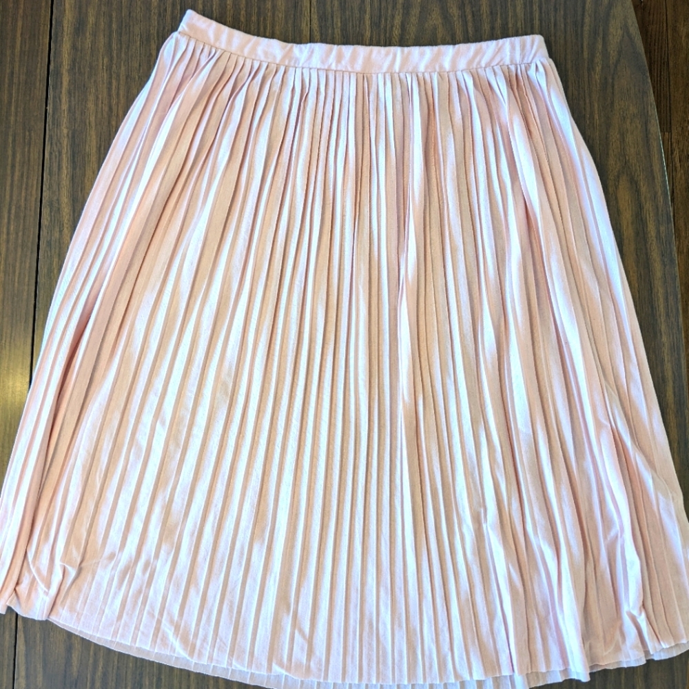 Ultra Flirt Plus Pink Pleated Midi Skirt 2X